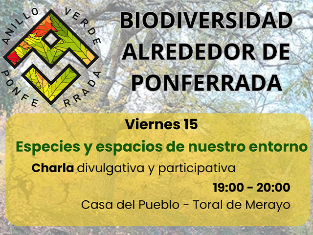 ACTIVIDADES ANILLO VERDE PONFERRADA / días 15 y 16 de noviembre 2024