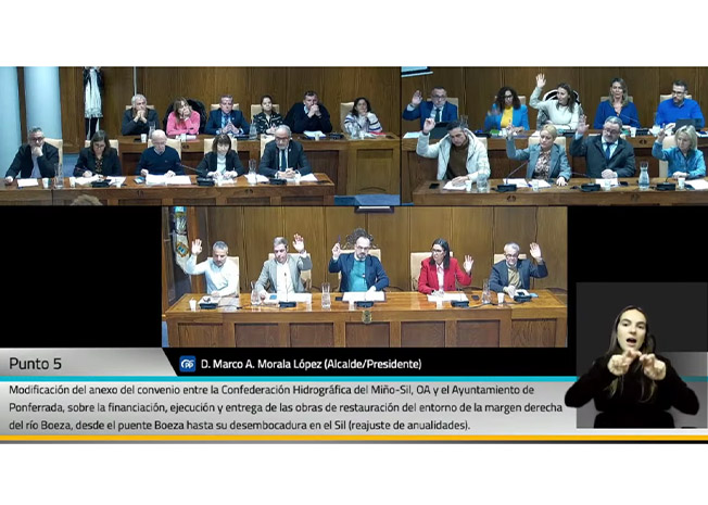 Ponferrada da luz verde al reajuste de anualidades para la restauración del margen del río Boeza